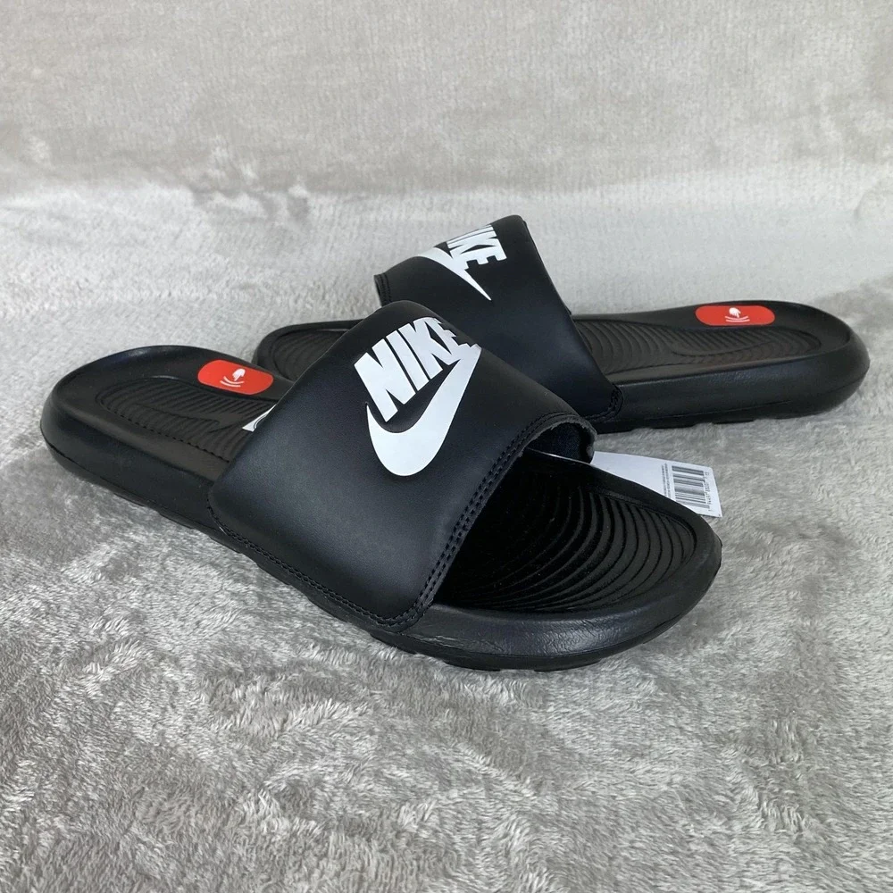 Nike Victori One Slide Sandals Mens Size 11 Black Comfort Slip On CN9675-002 NEW